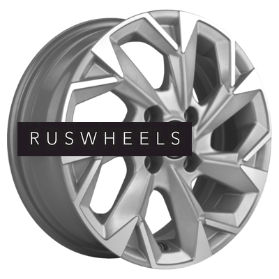 Диски Khomen Wheels 5,5x14/4x100 ET43 D60,1 KHW1402 (Toyota Corolla) F-Silver-FP