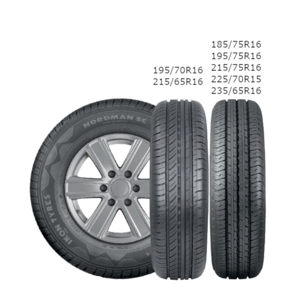 Шины Ikon Tyres 215/65/16 T 109/107 C Ikon Nordman SC Шины Ikon Tyres 215/65/16 T 109/107 C Ikon Nordman SC