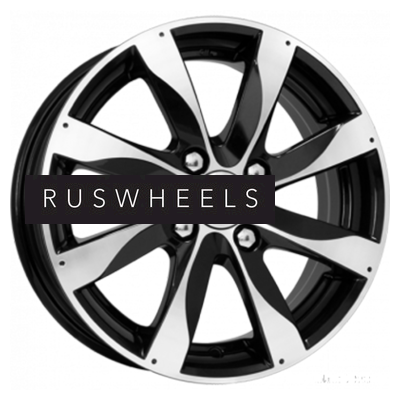 Диски КИК 6x15/4x100 ET37 D60,1 Джемини-оригинал (КС617) Алмаз черный