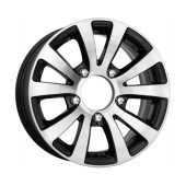 Диски КиК 6,0\R15 5*139.7 ET35 d98 Алмаз черный