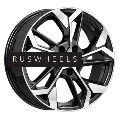 Диски КИК 6,5x17/5x114,3 ET45 D66,1 КС1062 Алмаз черный