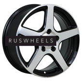 Диски Alcasta 6x15/5x100 ET38 D57,1 M62 BKF