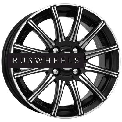 Диски КИК 5x13/4x98 ET38 D58,5 Сиеста (КС477) Алмаз черный