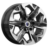 Диски КиК 7.5\R17 6*139.7 ET25 d106.1 Алмаз черный Диски КиК 7.5\R17 6*139.7 ET25 d106.1 Алмаз черный