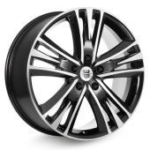 Диски КиК 8.5\R20 5*108 ET45 d63.35 Алмаз черный