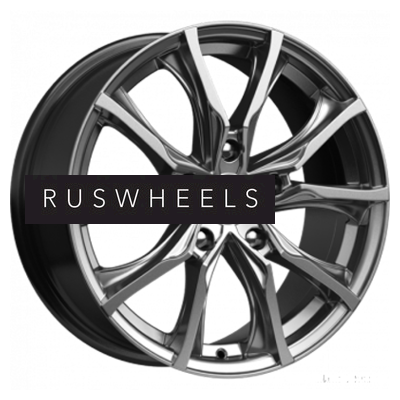 Диски КИК 7,5x17/5x120 ET32 D72,6 Твист-оригинал (КС697М) Дарк платинум