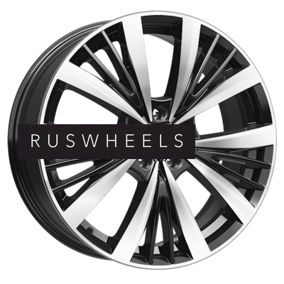 Диски КИК 7,5x19/5x108 ET45 D67,1 Марвел (КС881) Алмаз черный SK