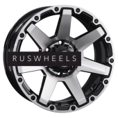 Диски LS 8x17/6x139,7 ET20 D106,1 874 BKF (конус, Колпак+лого)