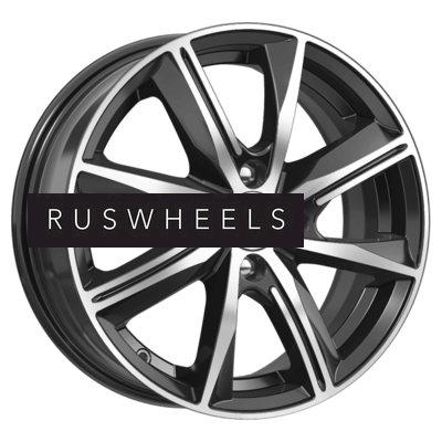 Диски КИК 6x15/4x100 ET35 D67,1 Арнар (КС890) Алмаз черный SK