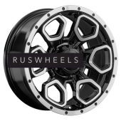 Диски LS 9x18/5x150 ET30 D110,1 1345 BKF (конус, Колпак+лого)