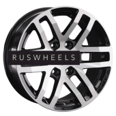 Диски LS 9x18/6x139,7 ET25 D106,1 1279 BKF (конус, Колпак+лого)