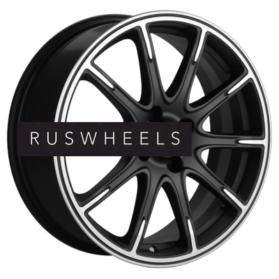 Диски Khomen Wheels 6,5x17/4x100 ET49 D54,1 KHW1707 (KIA Rio I/II Solaris I/II) Black-FP matt