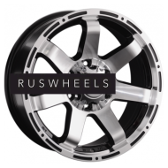 Диски LS 7,5x17/6x139,7 ET25 D106,1 1289 BKF (конус, Колпак+лого)