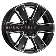 Диски КИК 7x17/6x139,7 ET30 D106,1 Севенна (КС726) Алмаз черный