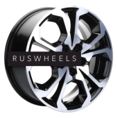 Диски Khomen Wheels 6,5x17/5x114,3 ET40 D64,1 KHW1711 (Haval F7/F7x) Black-FP