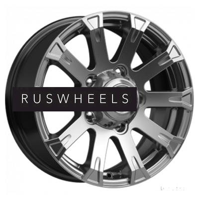 Диски КИК 7x16/5x139,7 ET35 D98 Байкал (КС601) Дарк платинум