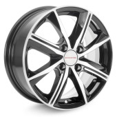 Диски КиК  Арнар  7,0\R16 5*112 ET45  d57,1  алмаз чёрный  [76055]  <С>