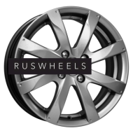 Диски КИК 6x15/4x100 ET45 D54,1 Джемини-оригинал (КС617) Дарк платинум