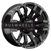 Диски LS 9x20/5x150 ET25 D110,5 1294 BK (конус, Колпак+лого)