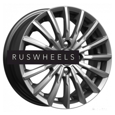 Диски КИК 5,5x14/4x100 ET39 D56,6 Акцент-оригинал (КС641) Дарк платинум