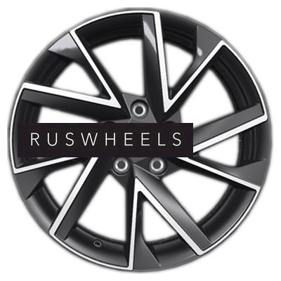 Диски Khomen Wheels 7x17/5x114,3 ET39 D60,1 KHW1714 (RAV4) Black-FP