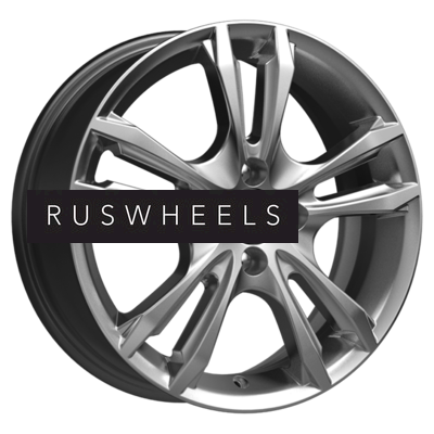 Диски КИК 6x16/4x100 ET50 D60,1 Samara-оригинал (КС866) Дарк платинум